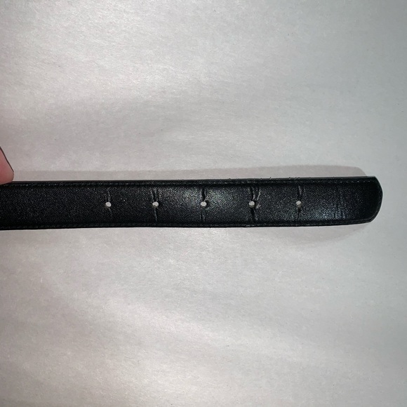 DIOR size M/L 29"-33" black leather chainlink BELT - Picture 10 of 15